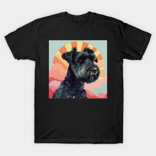 Retro Kerry Blue Terrier: Pastel Pup Revival T-Shirt